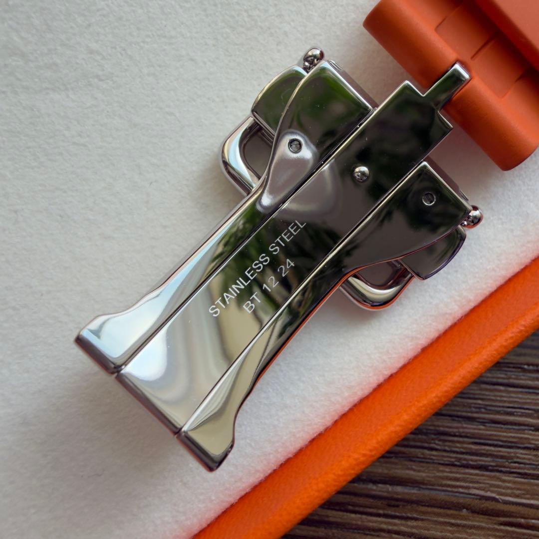 164 ほぼ未使用　46㎜ Apple Watch エルメス　オレンジ　キリム