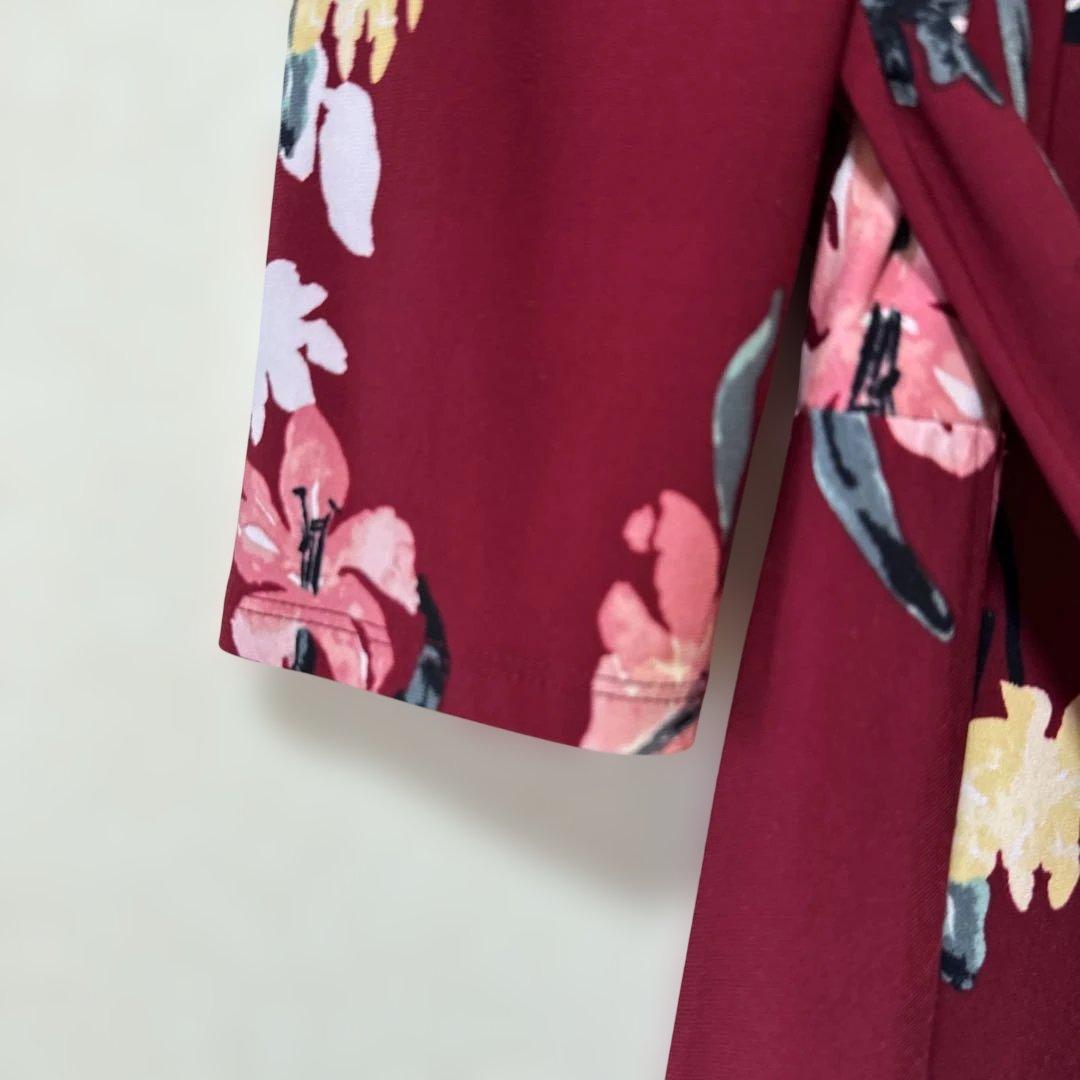 【大きいサイズ】ローレンラルフローレン〈XL〉カシュクールワンピース 花柄