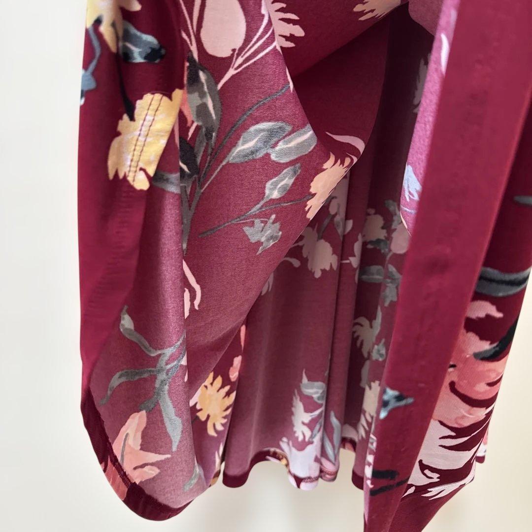 【大きいサイズ】ローレンラルフローレン〈XL〉カシュクールワンピース 花柄