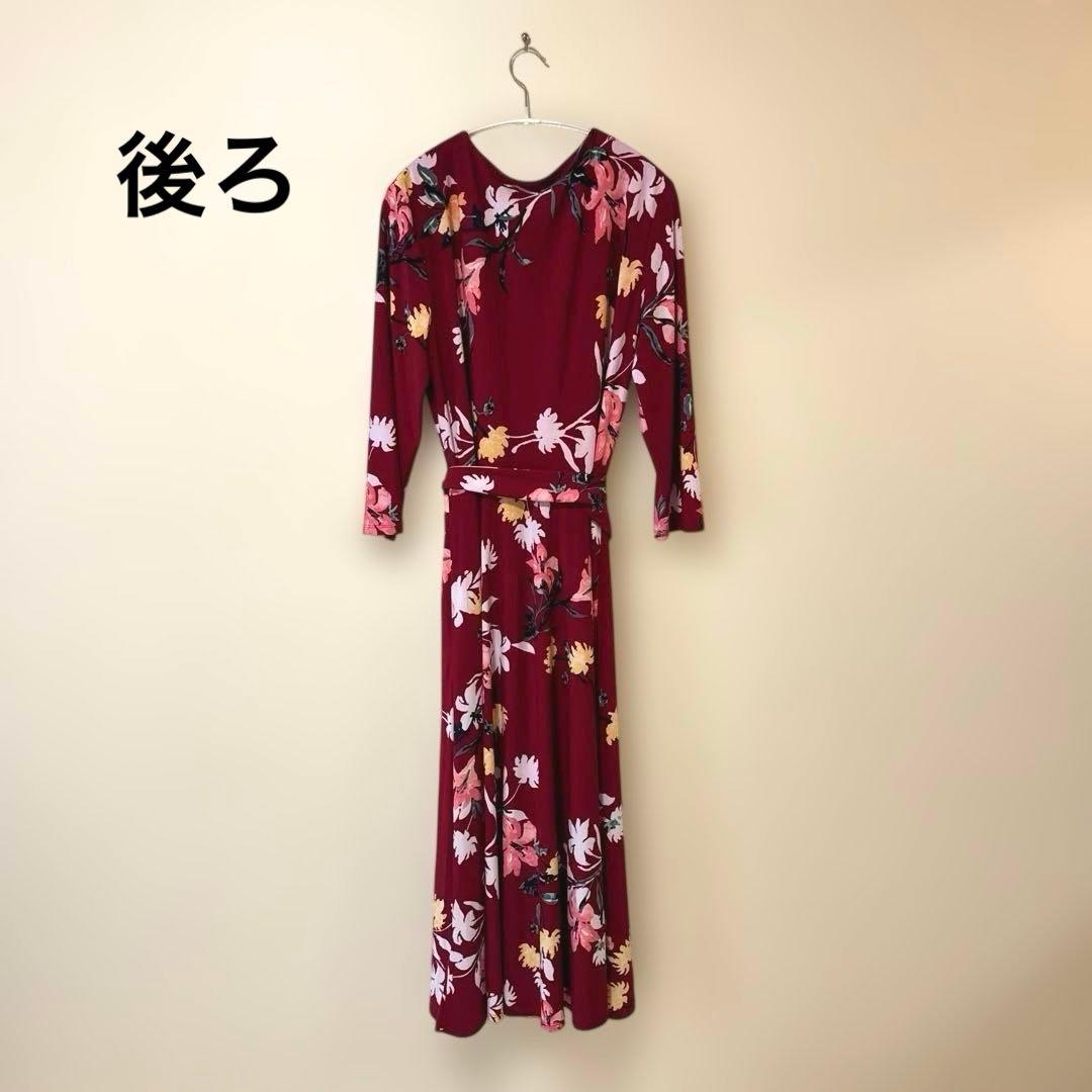 【大きいサイズ】ローレンラルフローレン〈XL〉カシュクールワンピース 花柄