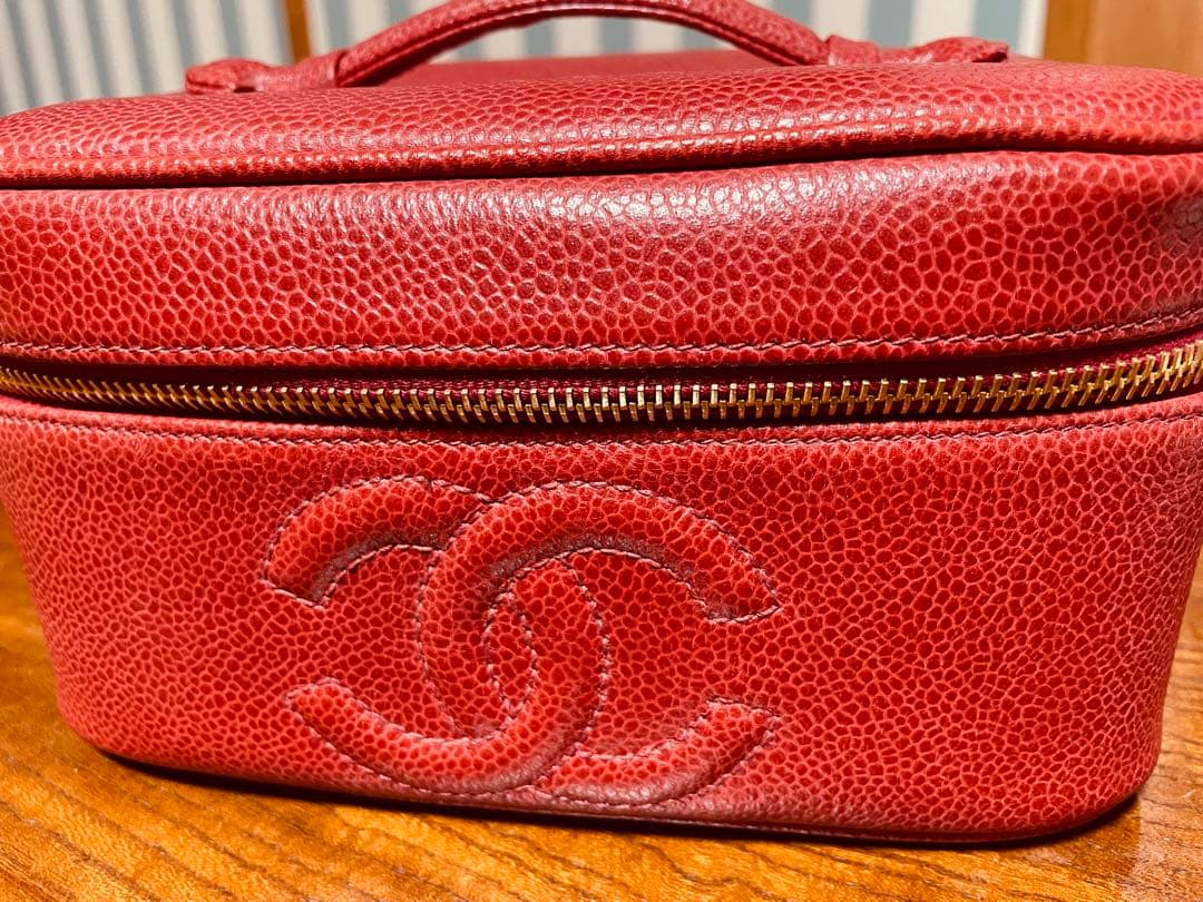 CHANEL⭐︎バニティ赤⭐︎キャビアスキン