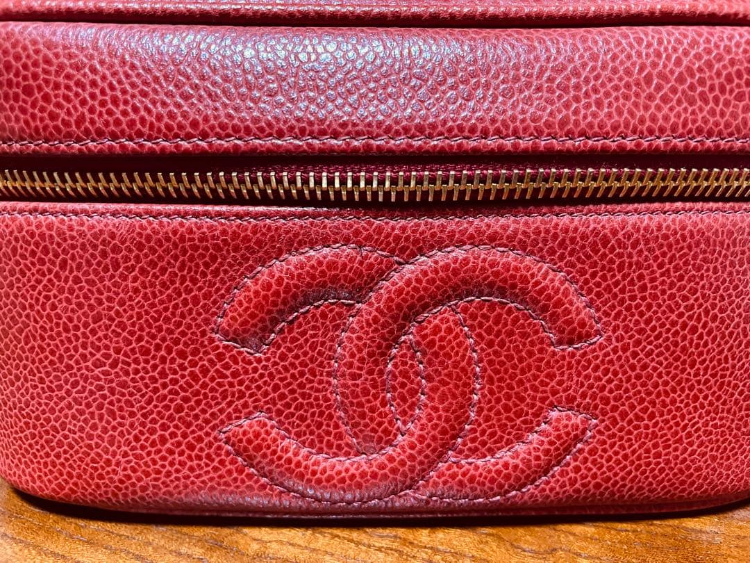 CHANEL⭐︎バニティ赤⭐︎キャビアスキン