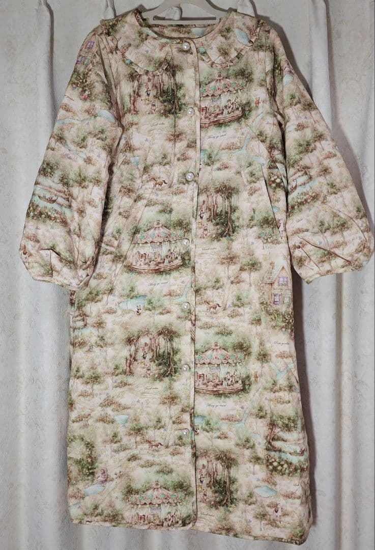 yukiemon フランシュリッペ パールボタン カルーセルキルトコート