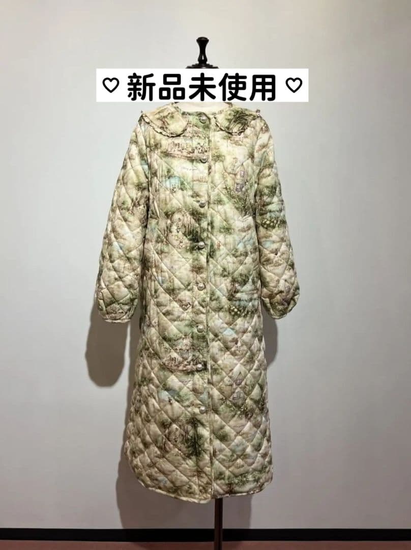 yukiemon フランシュリッペ パールボタン カルーセルキルトコート