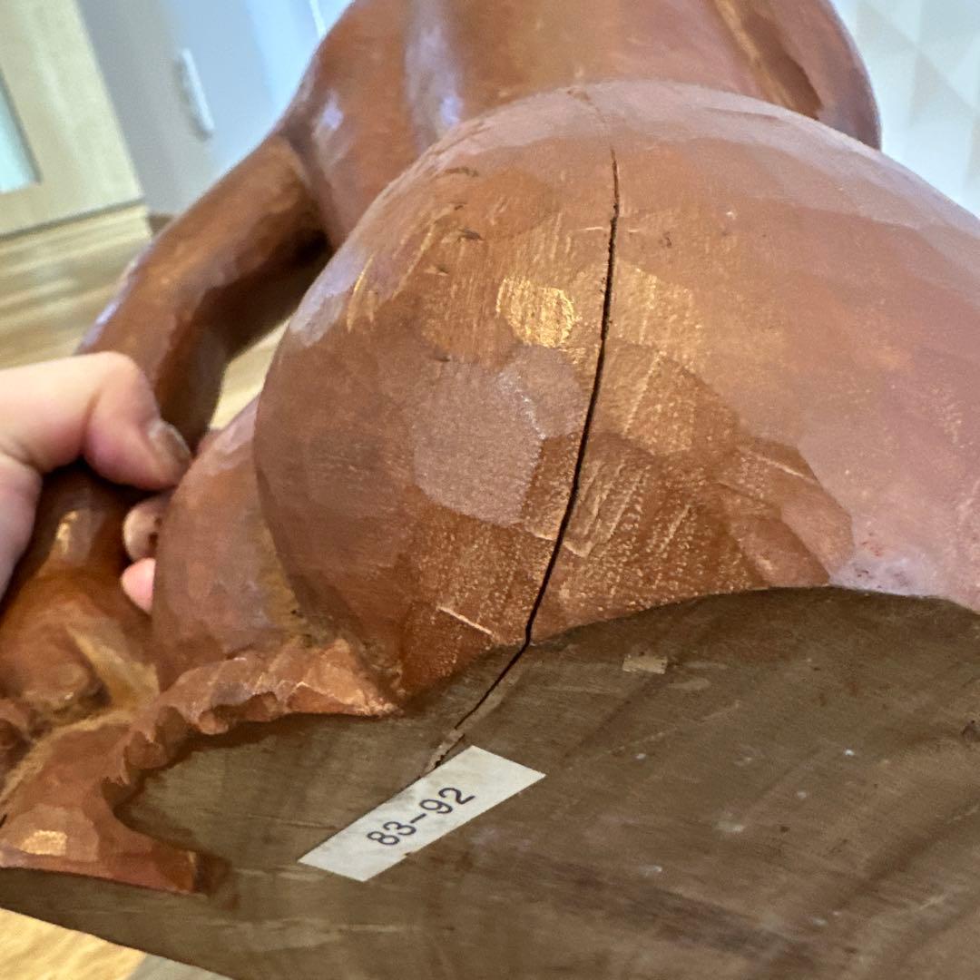 彫刻家巨匠　林昭三　受注制作　最高峰上手作　木彫彫刻　【あたし】