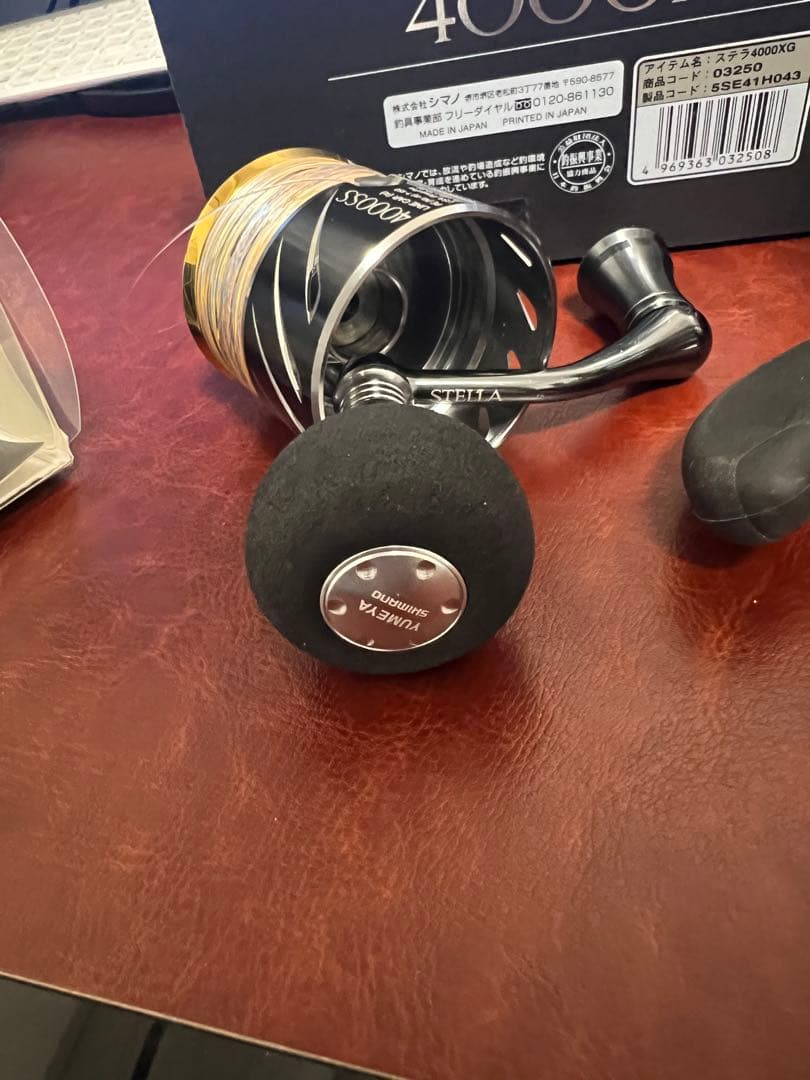シマノ ステラ 4000XG 夢屋ハンドル　スプール付き