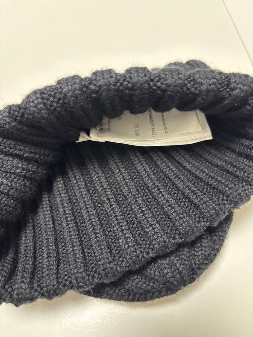 ね*こ様 Moncler 黒 ニット帽