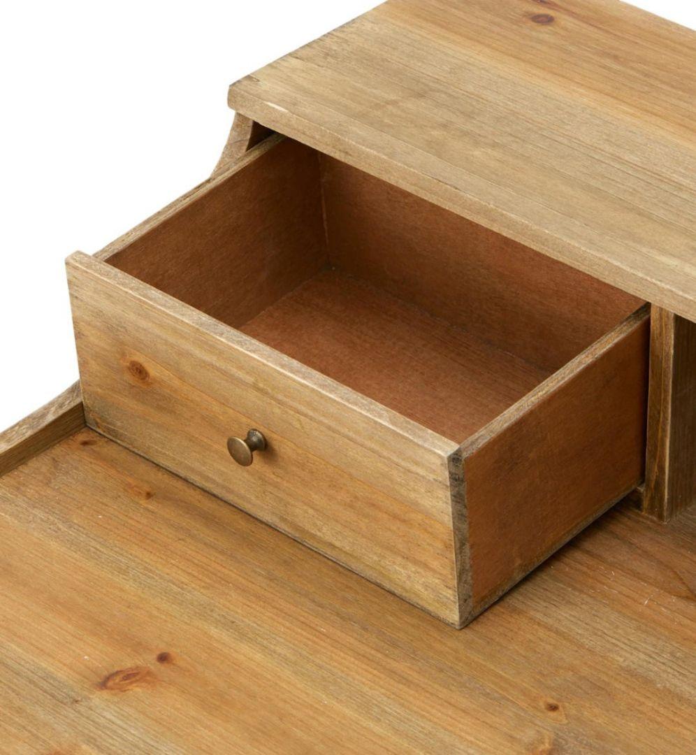 WEB限定 引き出しライティングデスク natural antique サリュ