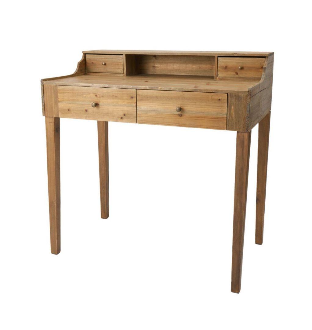 WEB限定 引き出しライティングデスク natural antique サリュ