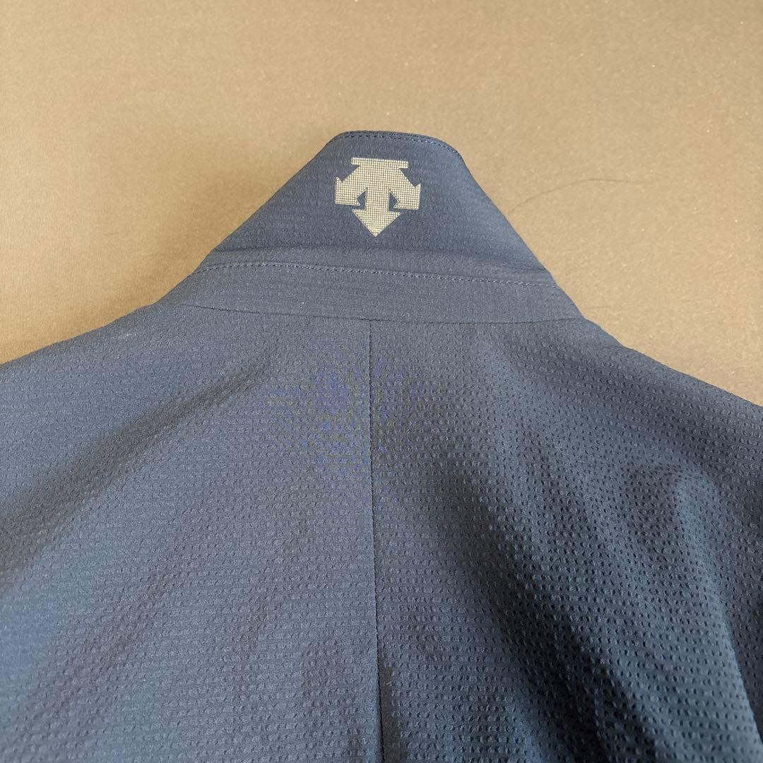 【美品】DESCENTE セットアップ スーツ ネイビーブルー YA4