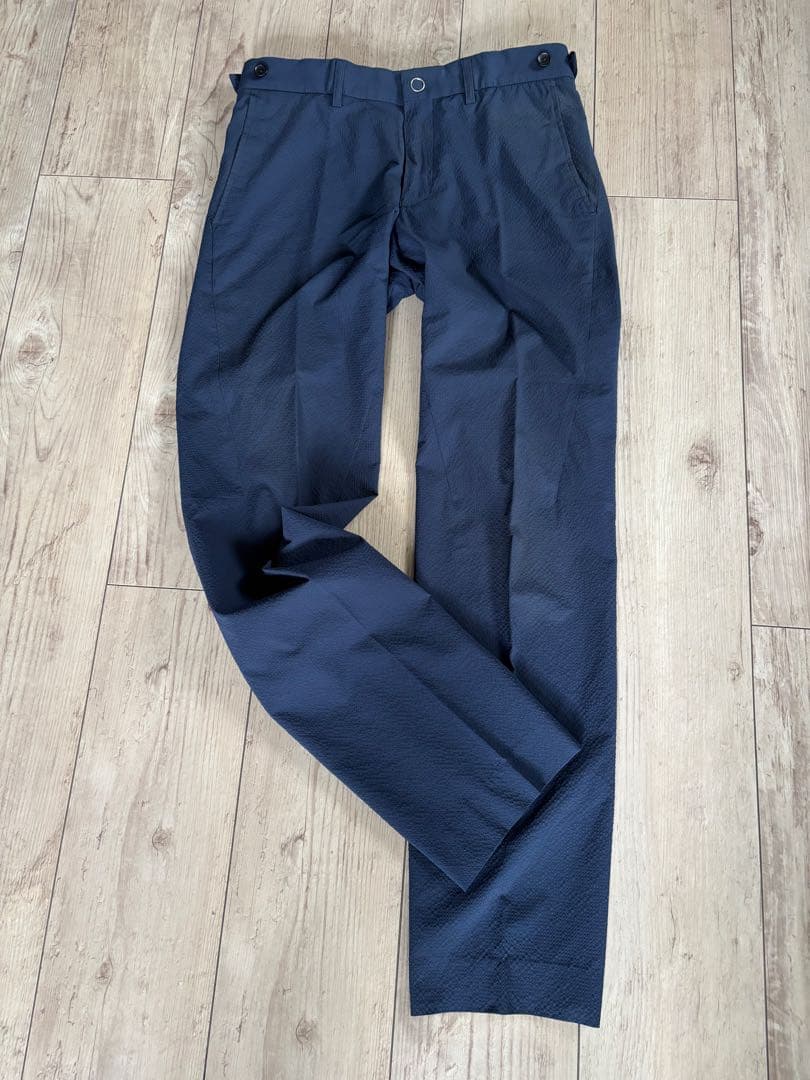 【美品】DESCENTE セットアップ スーツ ネイビーブルー YA4