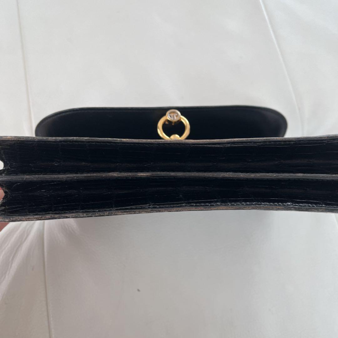 オールドグッチ　クロコダイル　ショルダーバッグ