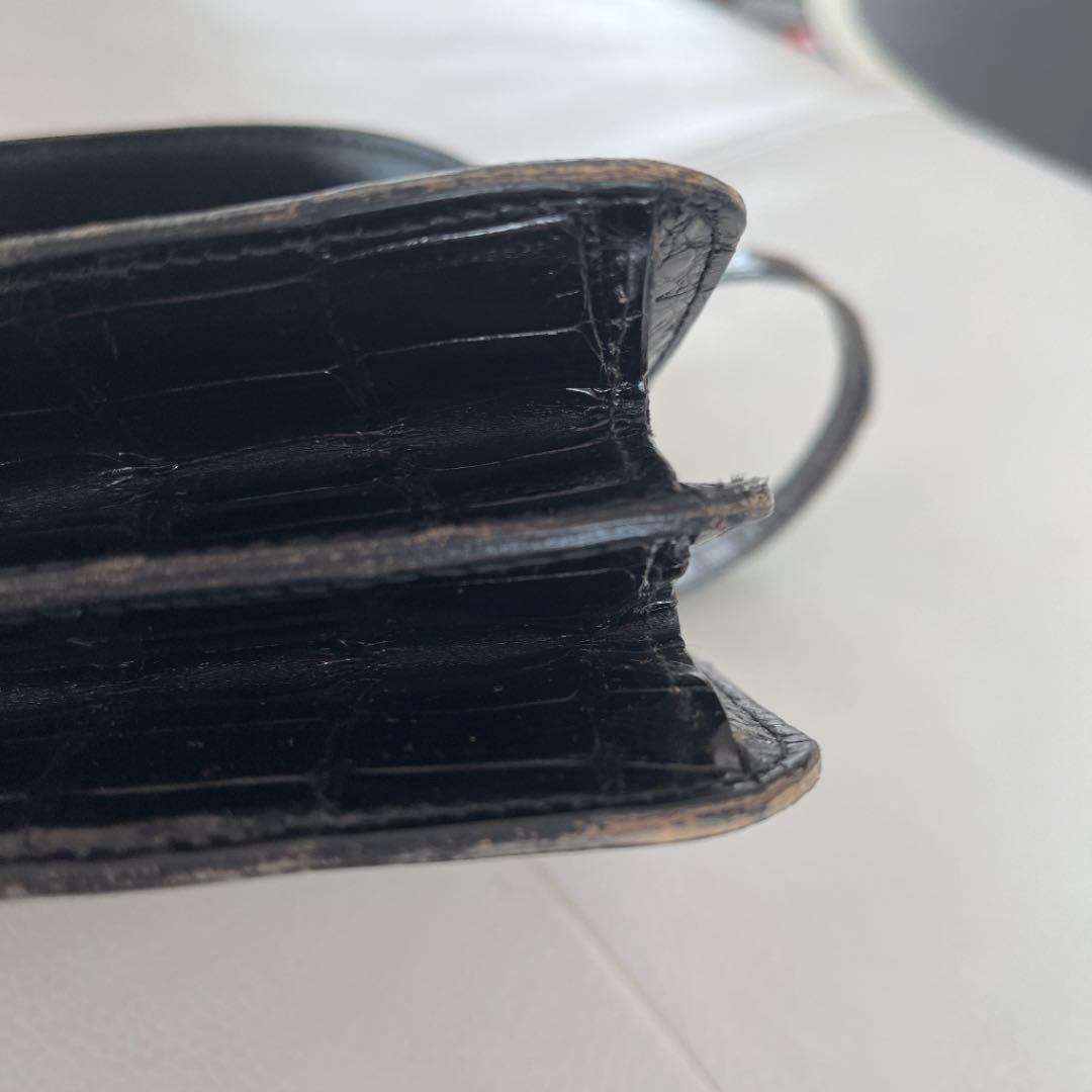 オールドグッチ　クロコダイル　ショルダーバッグ