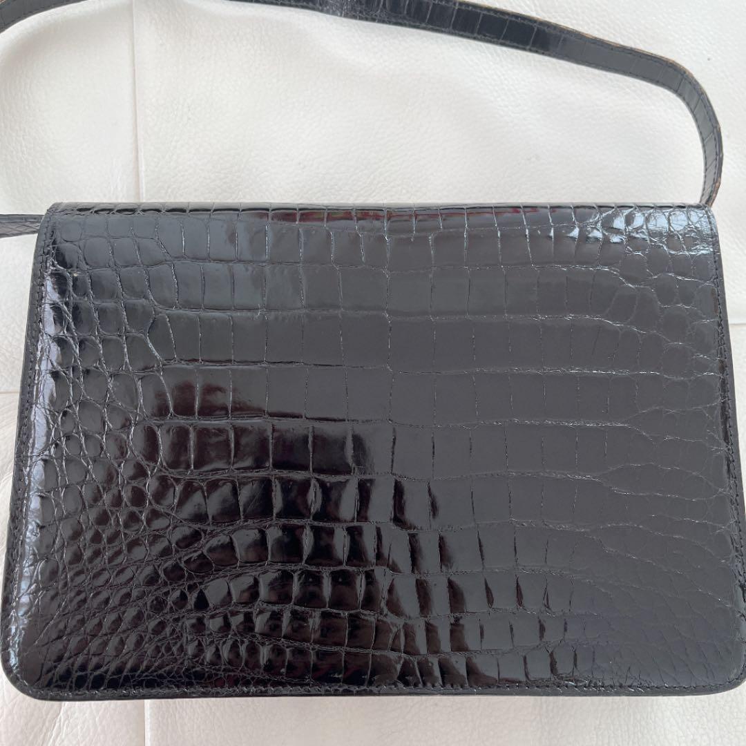 オールドグッチ　クロコダイル　ショルダーバッグ