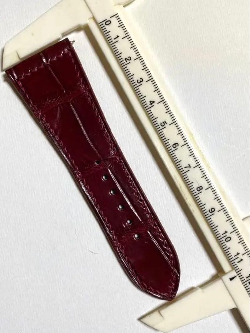 30mm ワイン フランクミュラー 用 オーダー クロコベルト ストラップ