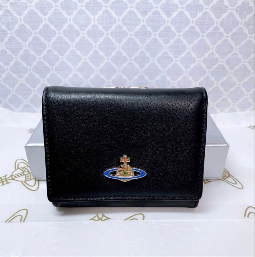 【ショッパー付】新品 ヴィヴィアン・ウエストウッド 三折財布