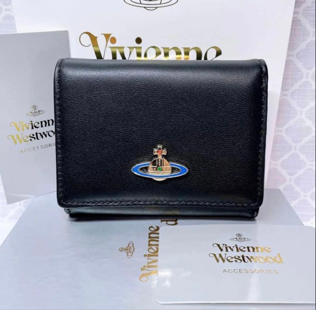 【ショッパー付】新品 ヴィヴィアン・ウエストウッド 三折財布