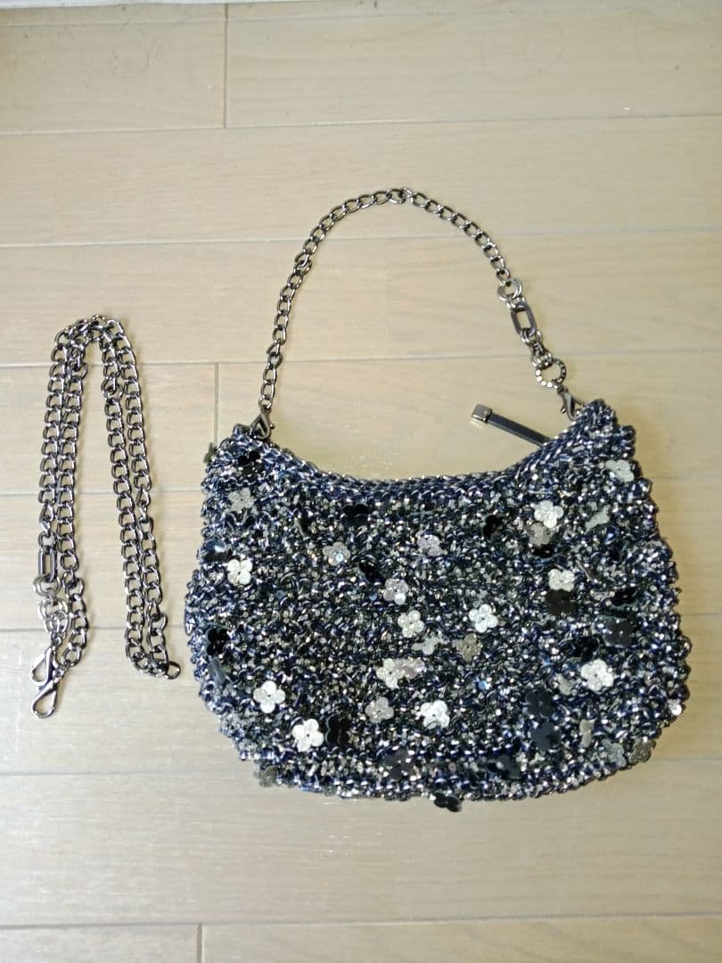 【美品 稀少】アンテプリマ ハンドバッグ フィオリトゥーラ ブラック