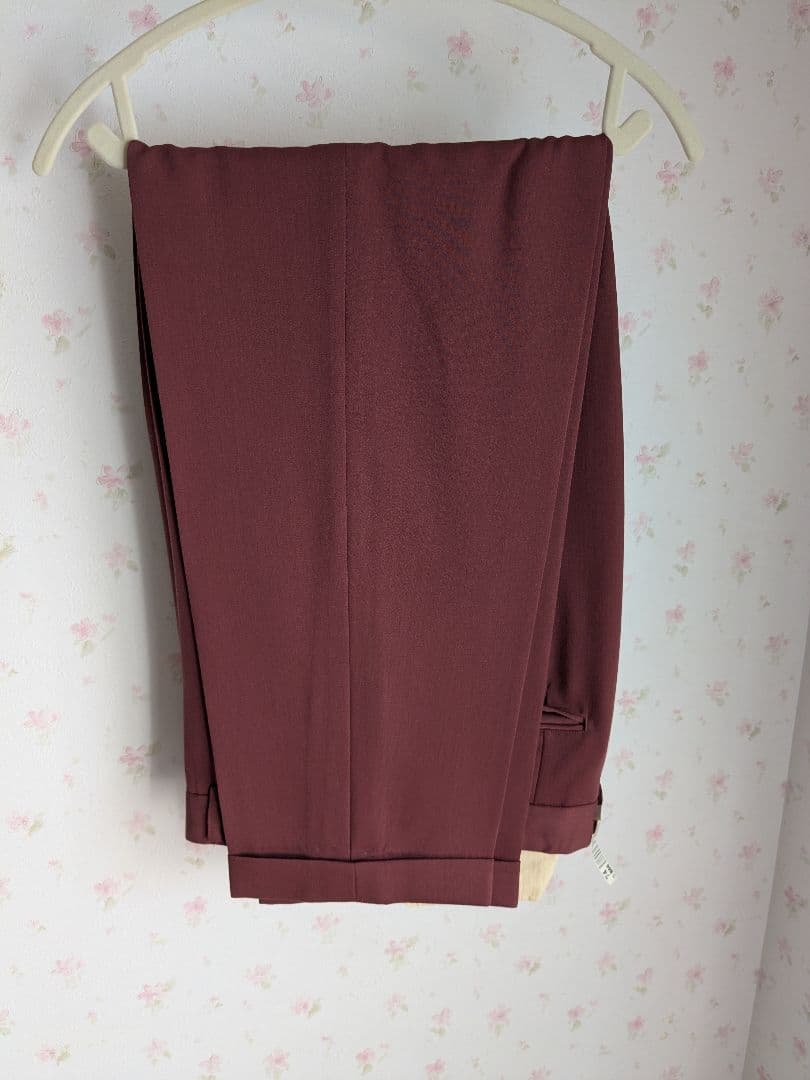 【vintage】MEN'S BIGIボルドー~ワイン色ダブルスーツ