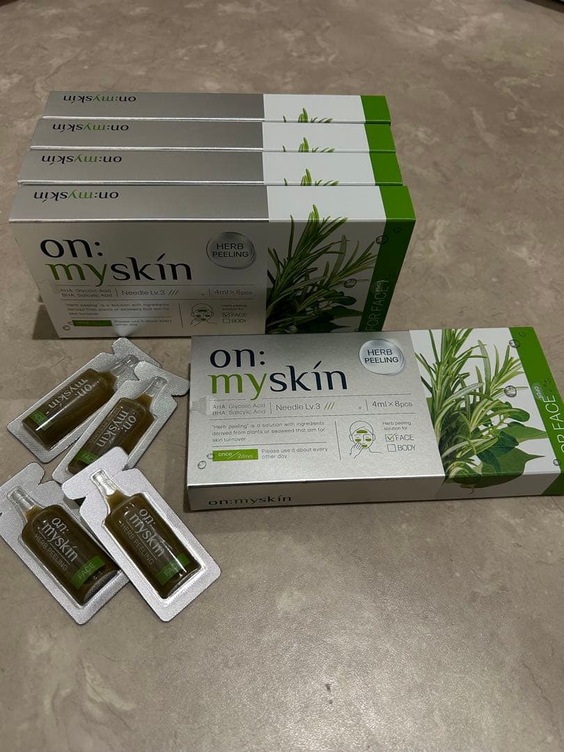 on: myskin ハーブピーリング 5箱プラス4個　合計44個
