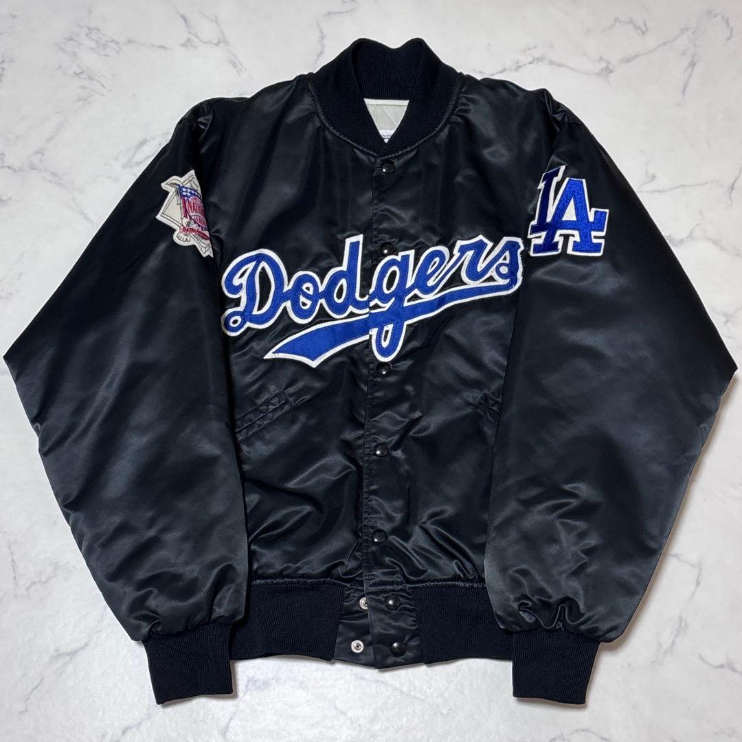 90s MLB Los Angeles Dodgers スタジャン ブラック