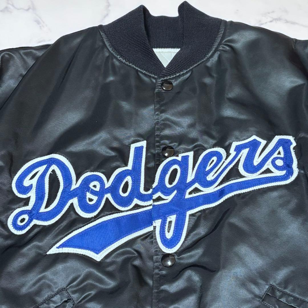 90s MLB Los Angeles Dodgers スタジャン ブラック