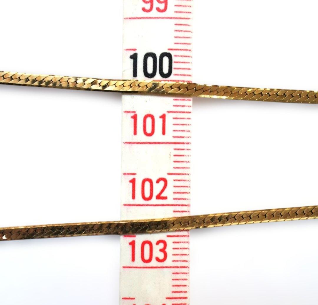 【良品】K18 ヘリンボーン チェーン ネックレス 6.48g 造幣局刻印あり