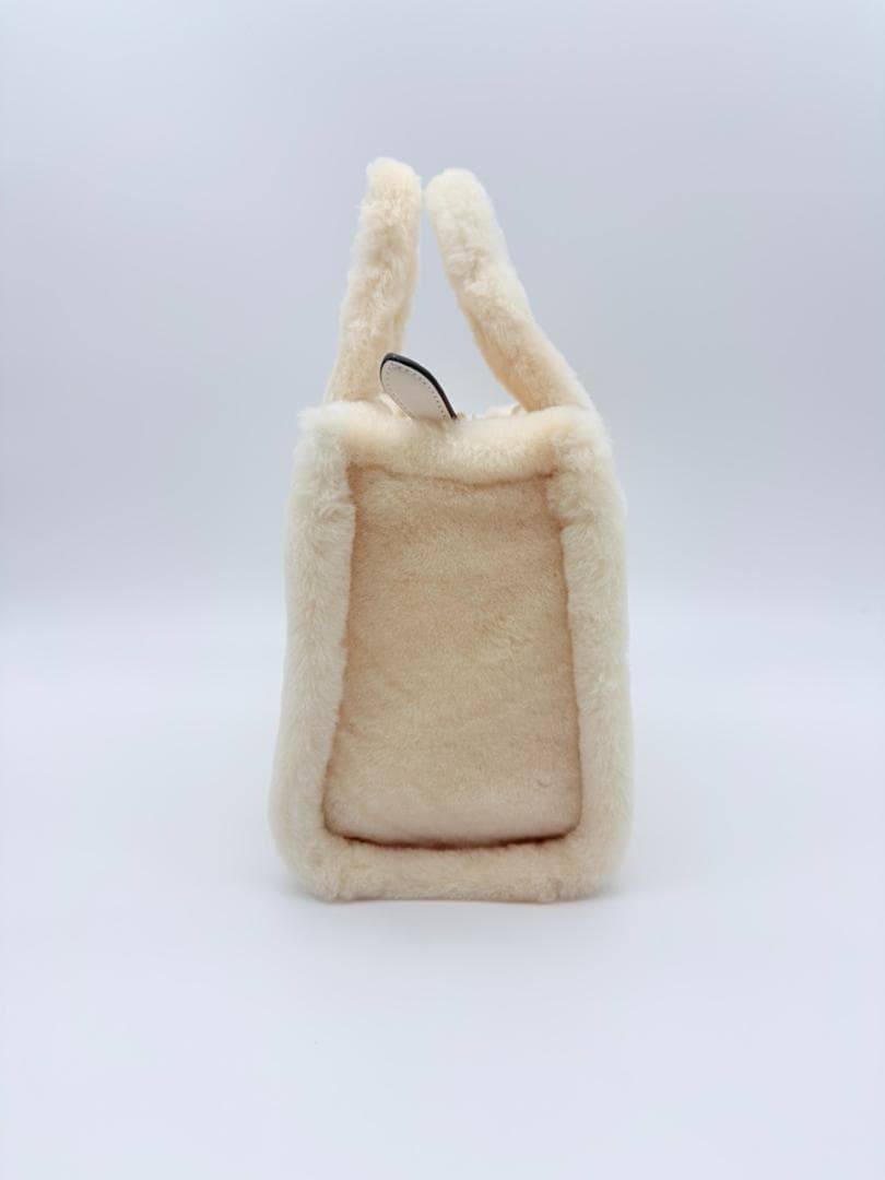 未使用✨箱付 COACH カーゴ 26 トートバッグ ファー ホワイト 2WAY