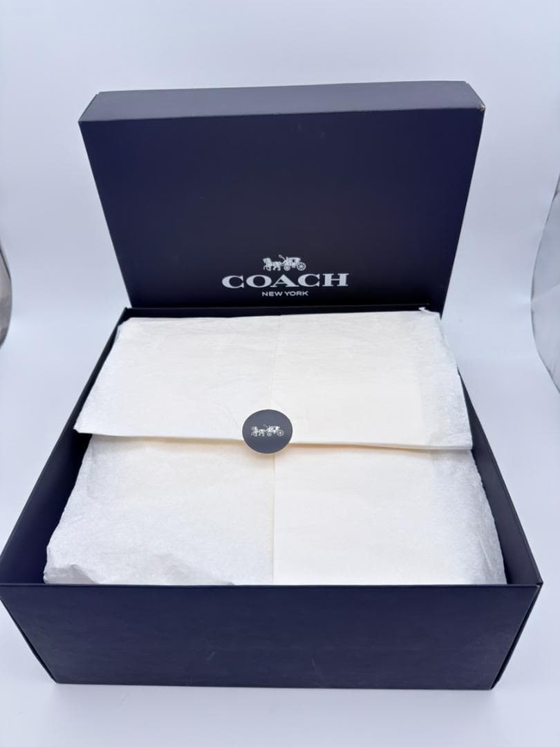 未使用✨箱付 COACH カーゴ 26 トートバッグ ファー ホワイト 2WAY