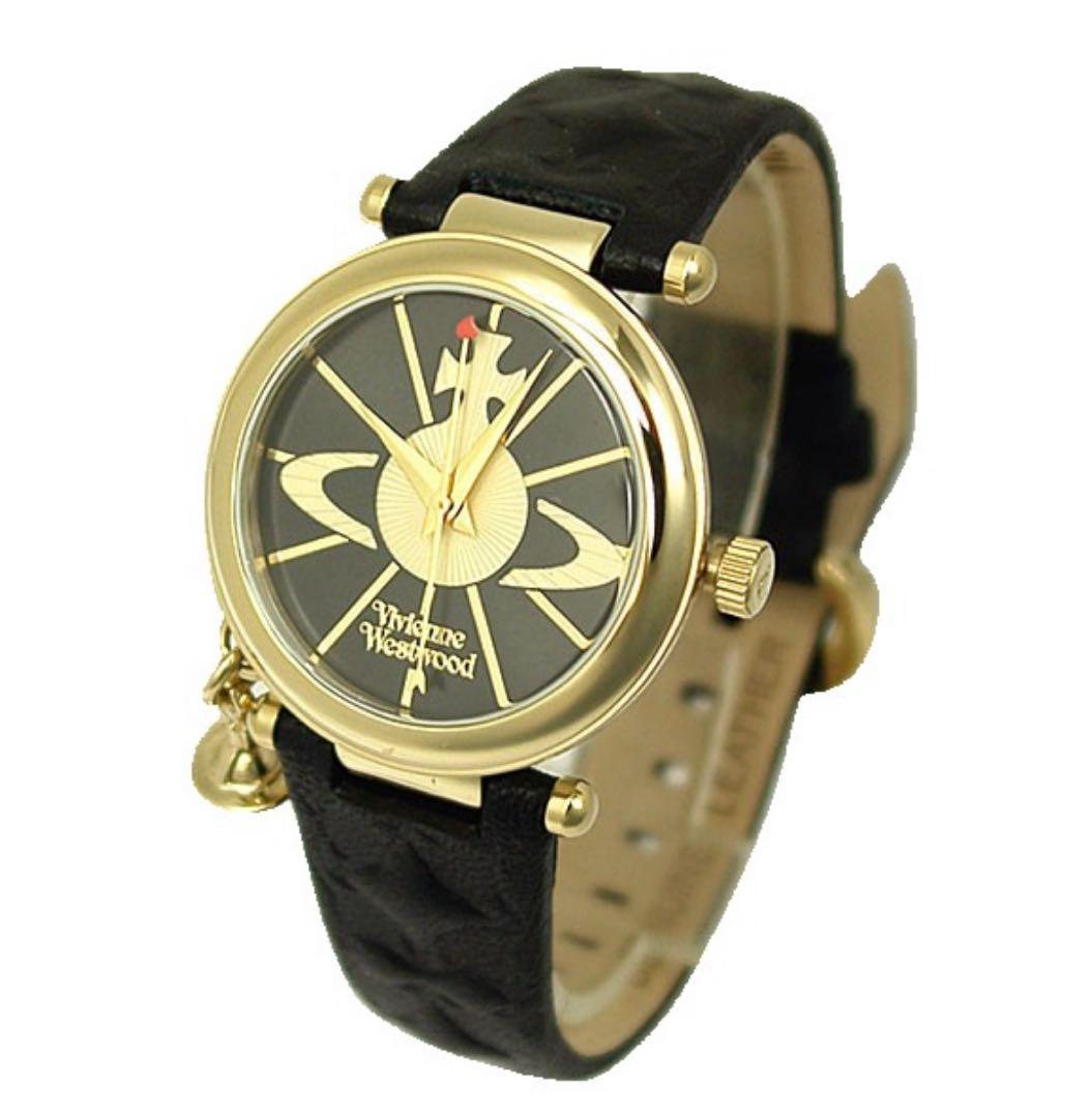 Vivienne Westwood アナログ腕時計 ブラック/ゴールド