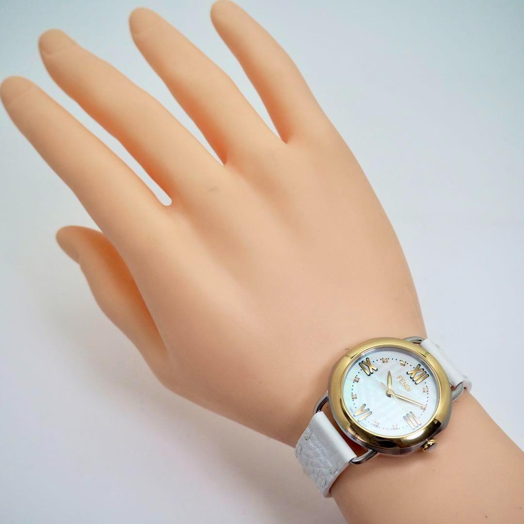 専用134【未使用】FENDI セレリア　完備品　ダイヤ レディース　ゴールド