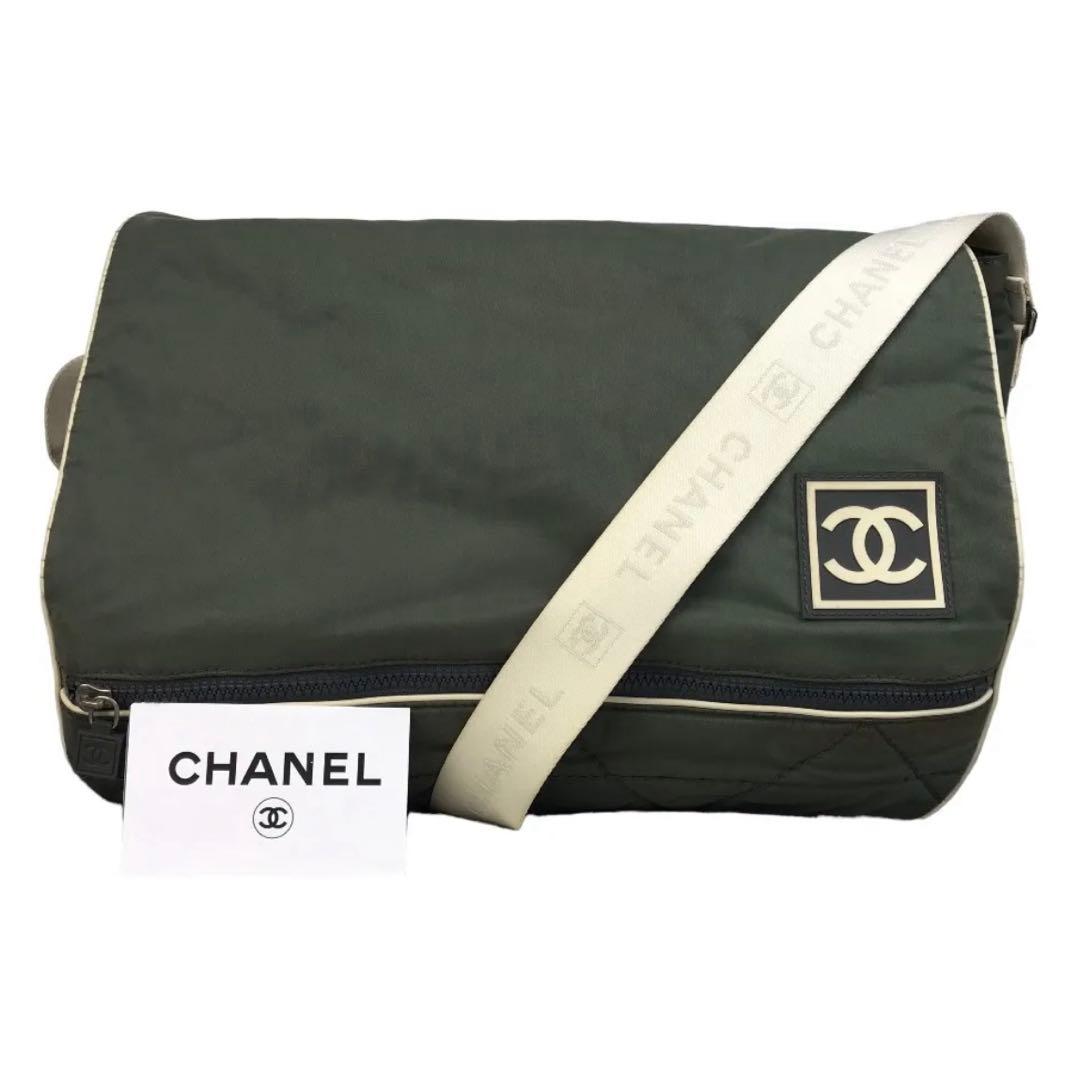 激レア 正規品 CHANEL 着画あり スポーツライン　メッセンジャーバッグ
