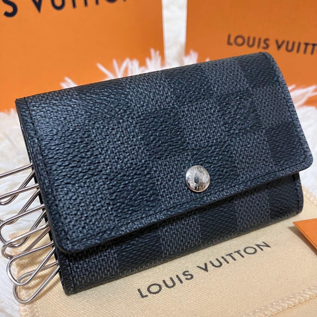 【極美品】ルイヴィトン＊ダミエグラフィット6連キーケース N62662