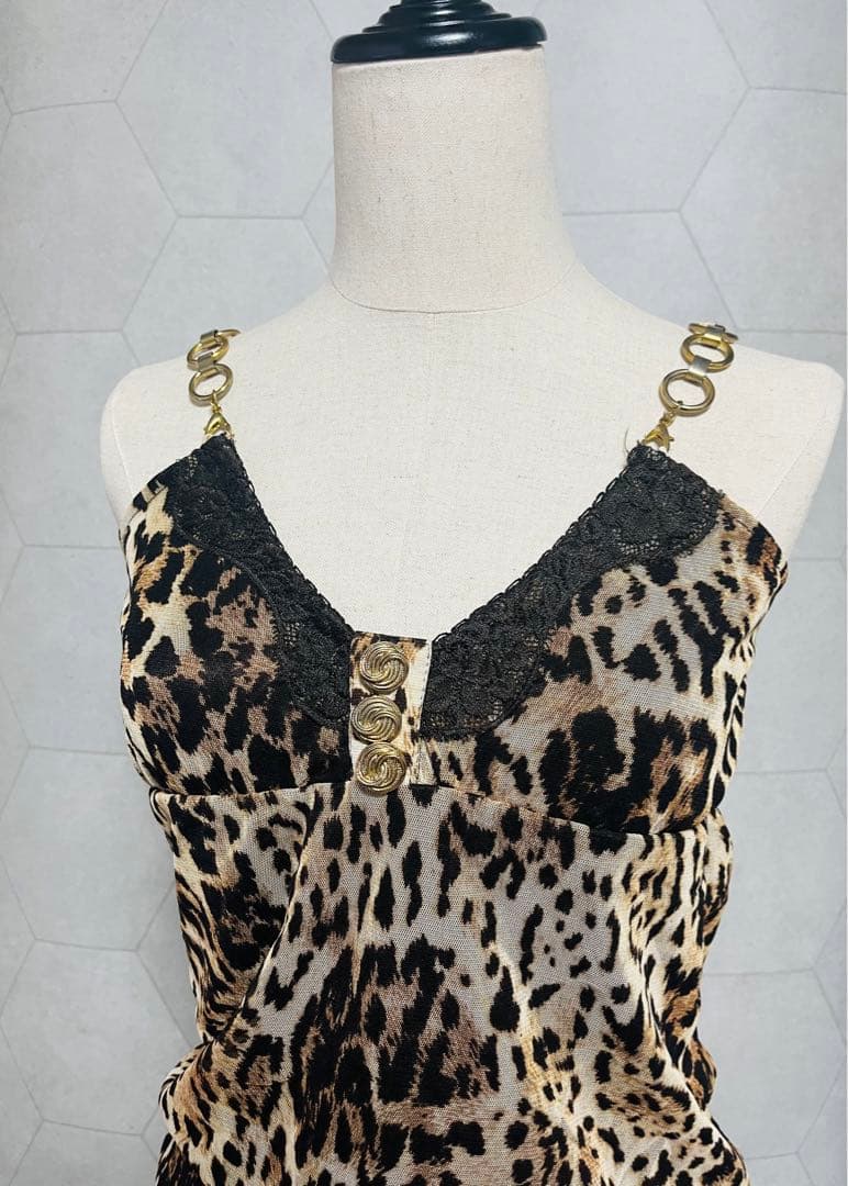 【正規品】 元祖 d.i.a. レオパード柄 ロンパース 平成ギャル y2k