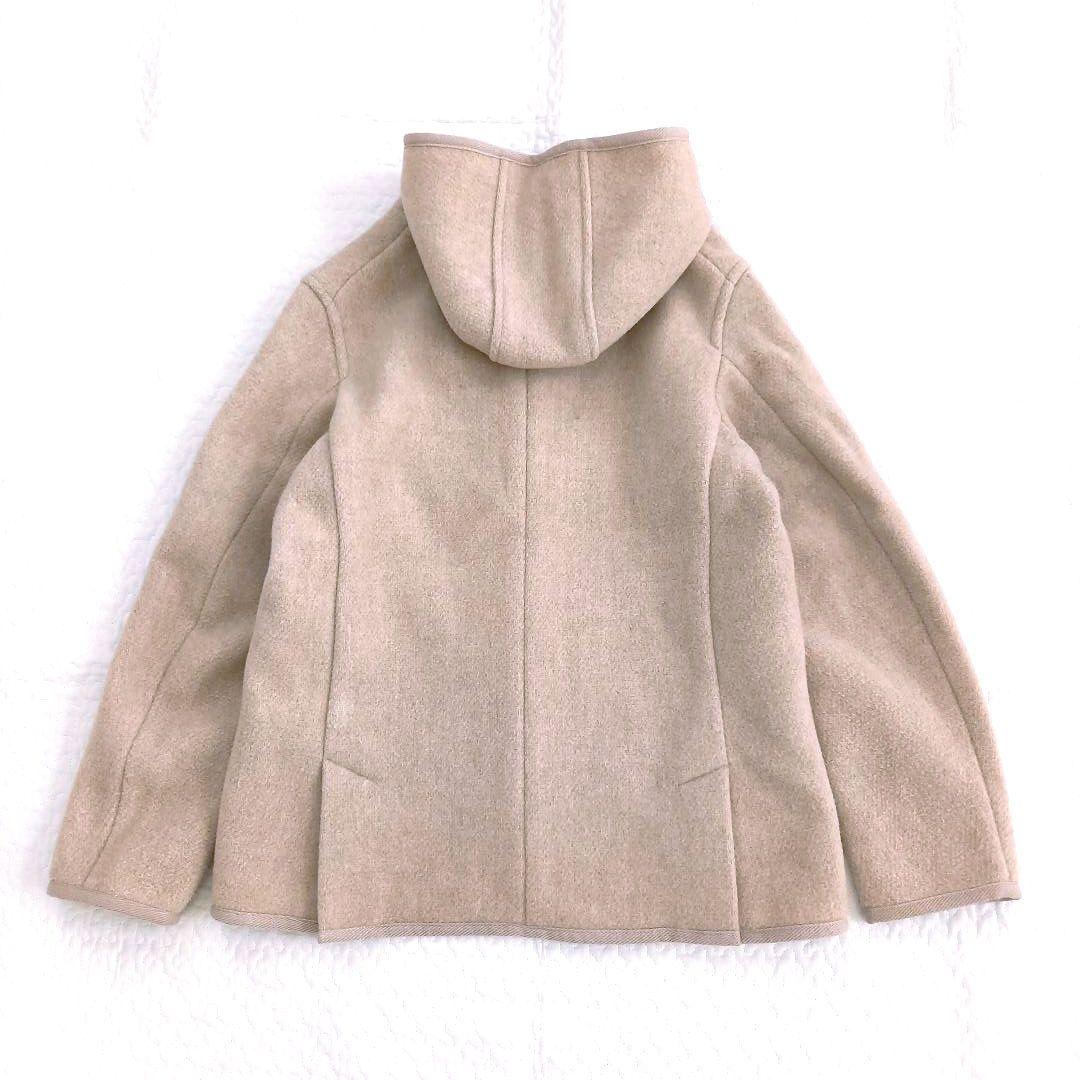 美品✨DANTON ダントン フード付きウールモッサコート ベージュ 36