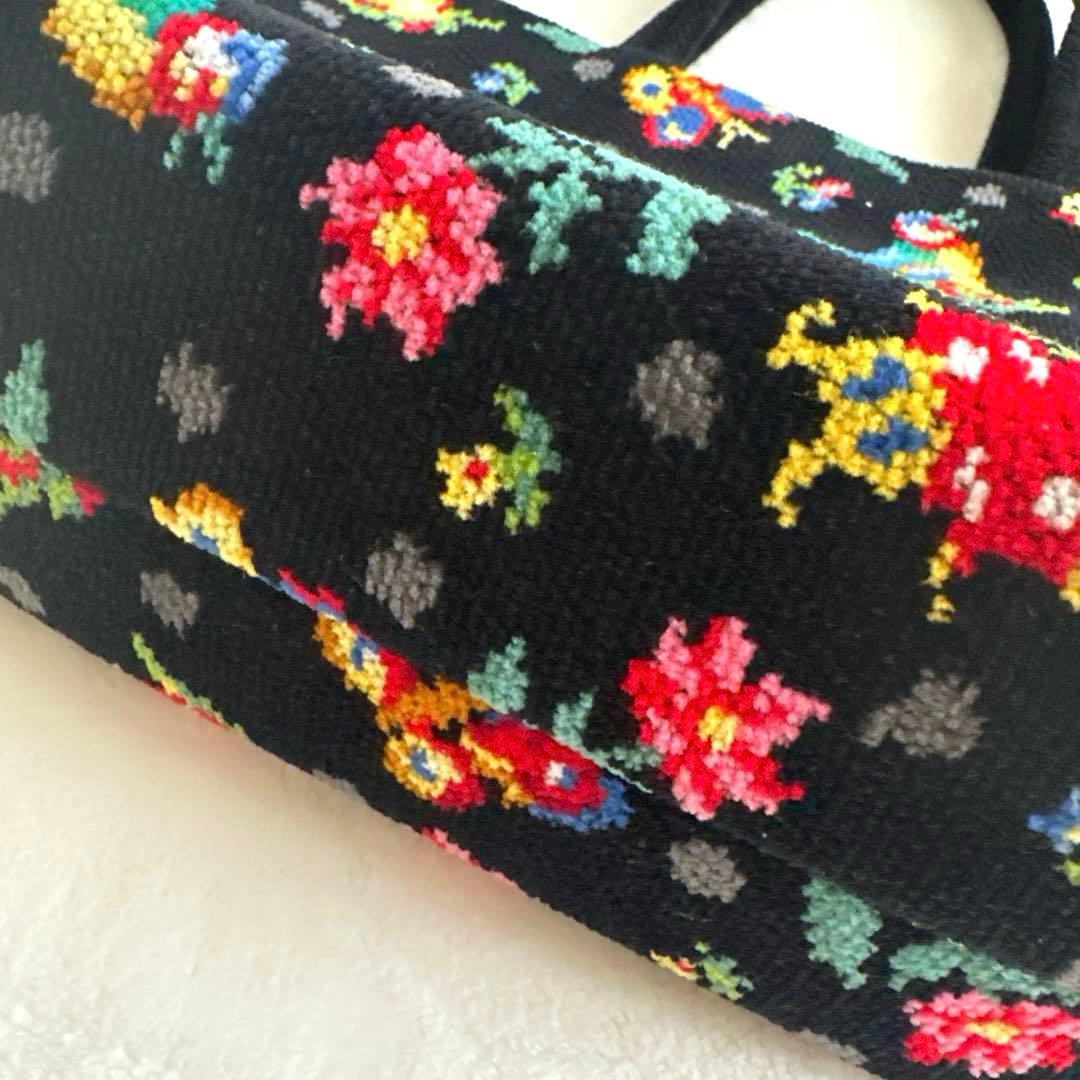 【美品】FEILERフェイラー ハイジ シュニール織 トートバッグ