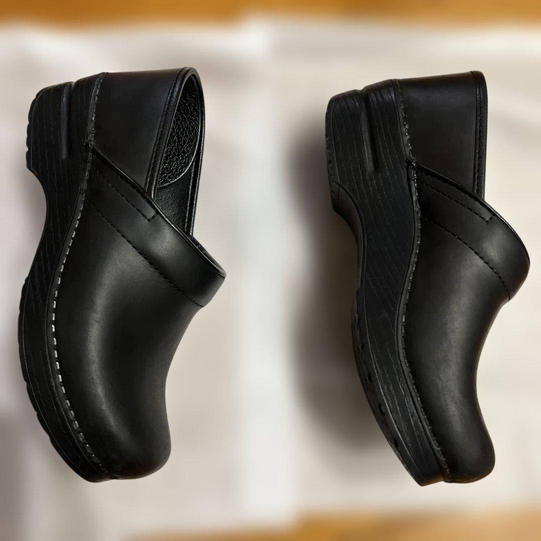 dansko ダンスコ ブラック サボ 38 クロッグサンダル