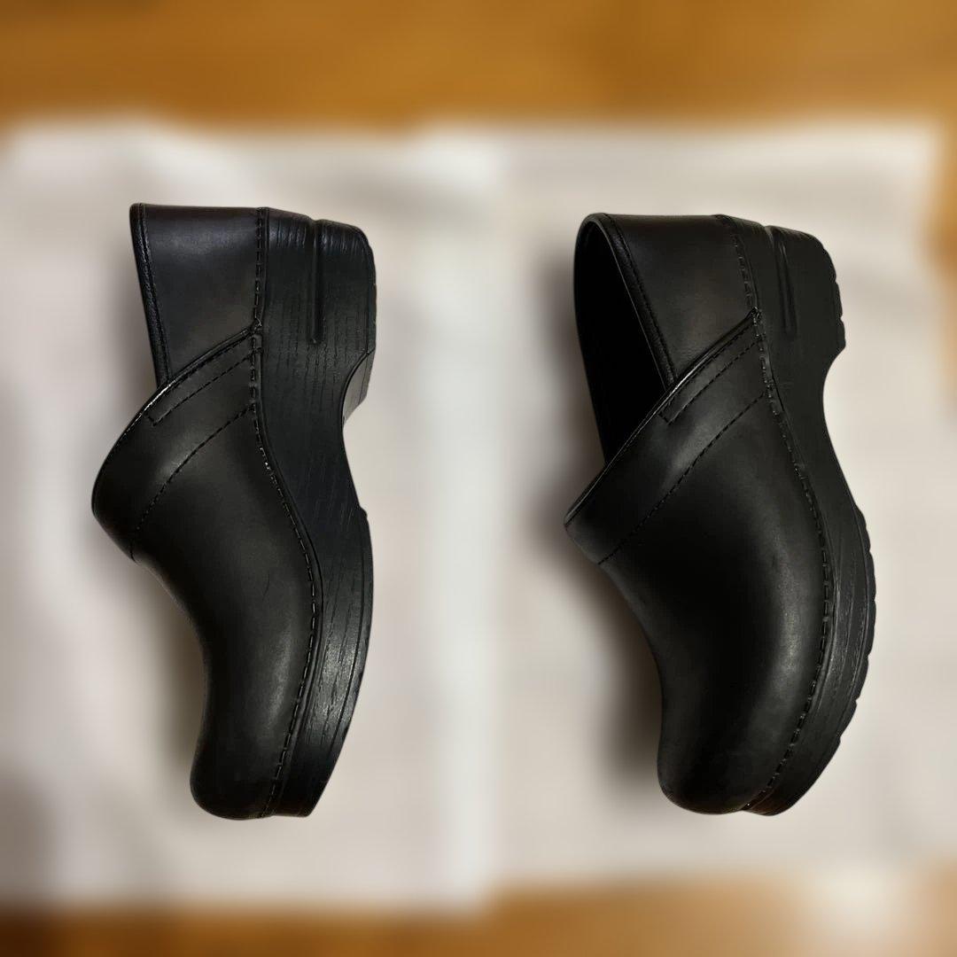 dansko ダンスコ ブラック サボ 38 クロッグサンダル