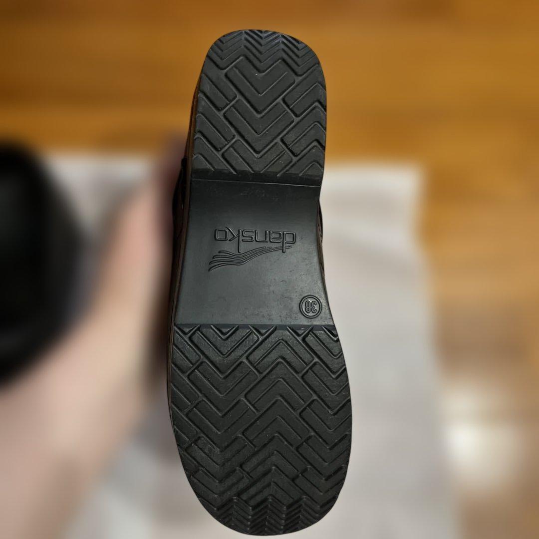 dansko ダンスコ ブラック サボ 38 クロッグサンダル