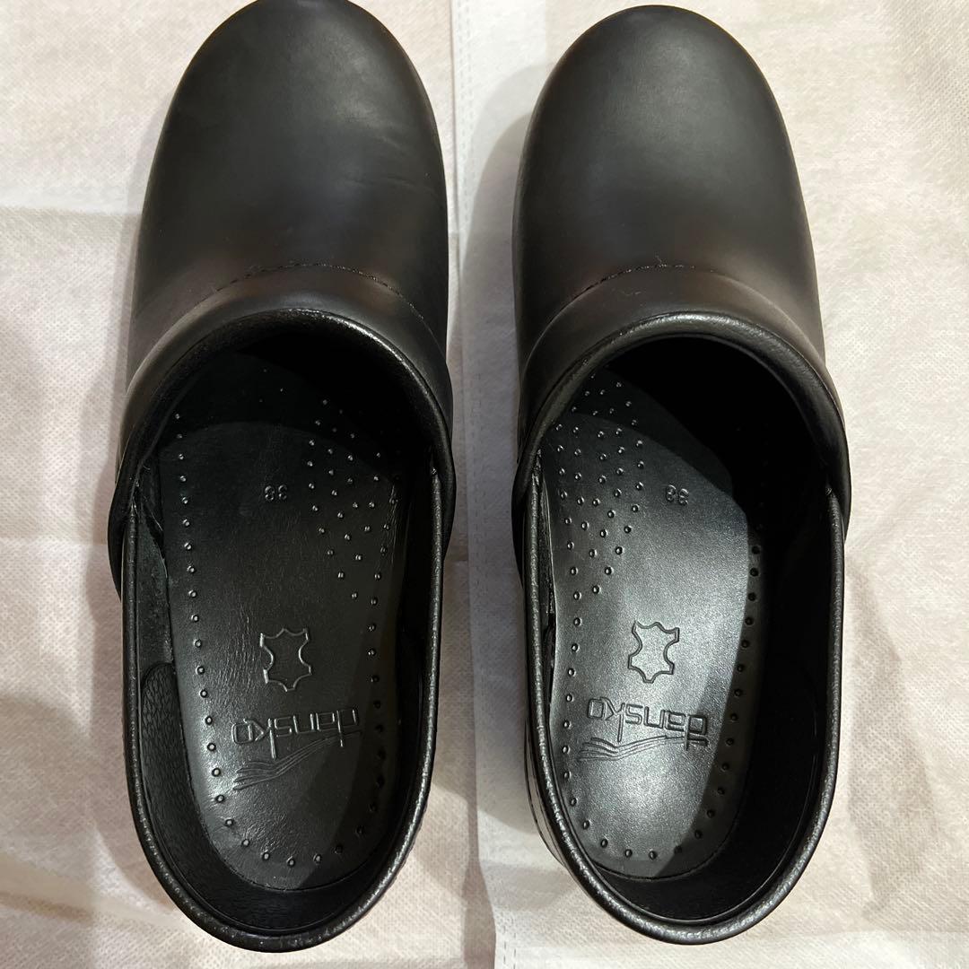 dansko ダンスコ ブラック サボ 38 クロッグサンダル