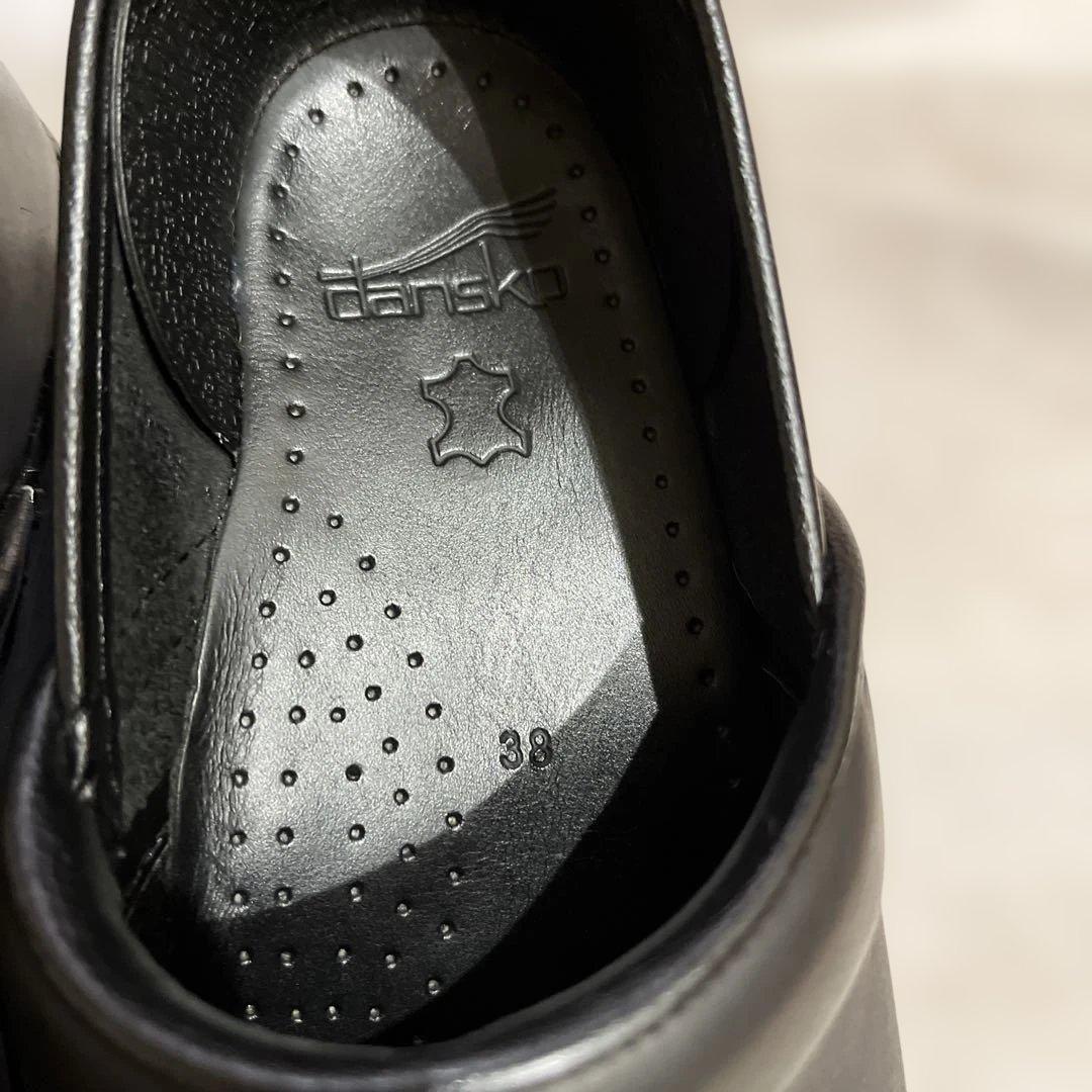 dansko ダンスコ ブラック サボ 38 クロッグサンダル