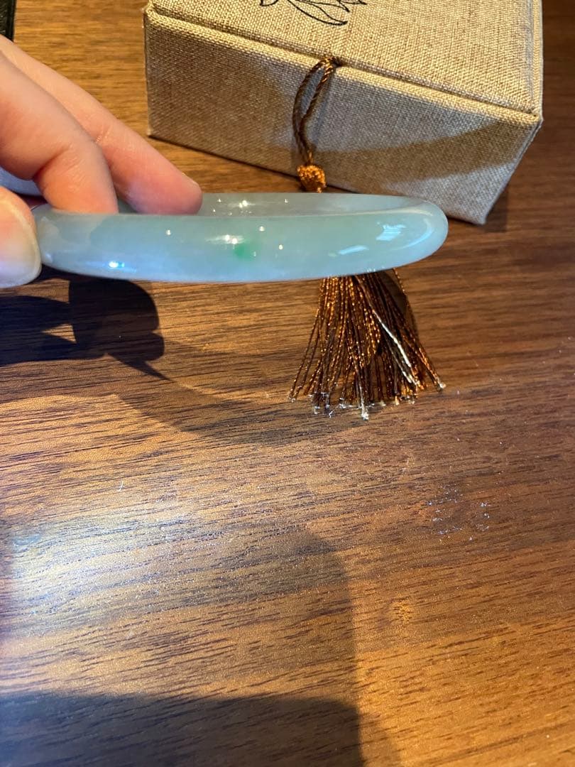 専用　ミャンマー本翡翠　バングル　64mm