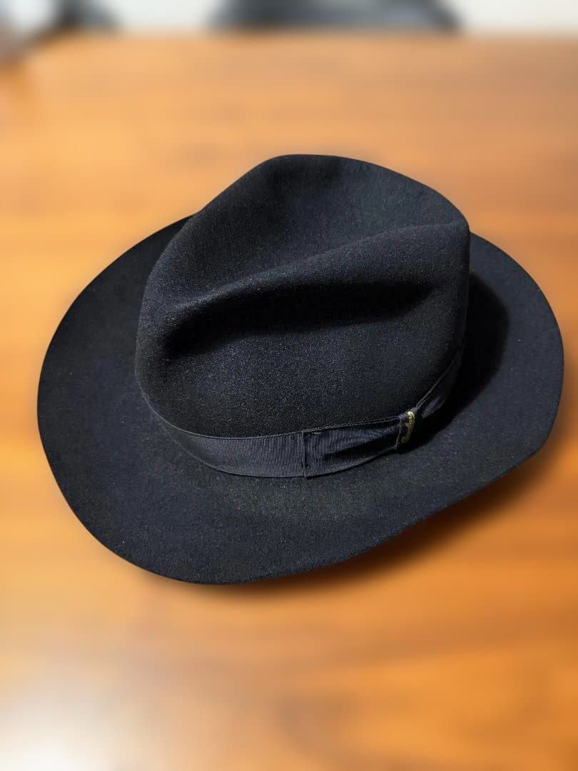 ボルサリーノ　黒 約６０cm前後