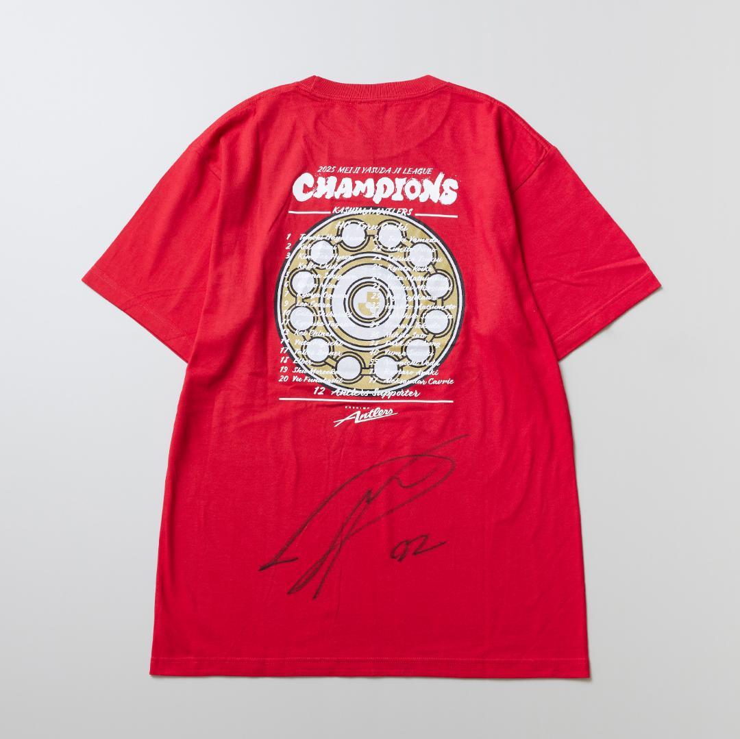 ろ*こ様 濃野 公人選手のサイン入り「25Ｊ１リーグ優勝記念Tシャツ」