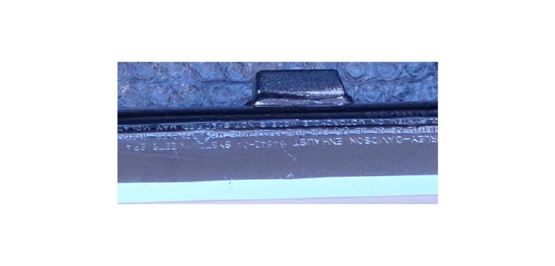 ハーレー　スポーツスター　北米純正マフラー　12mmパンチアウト　スリップオン