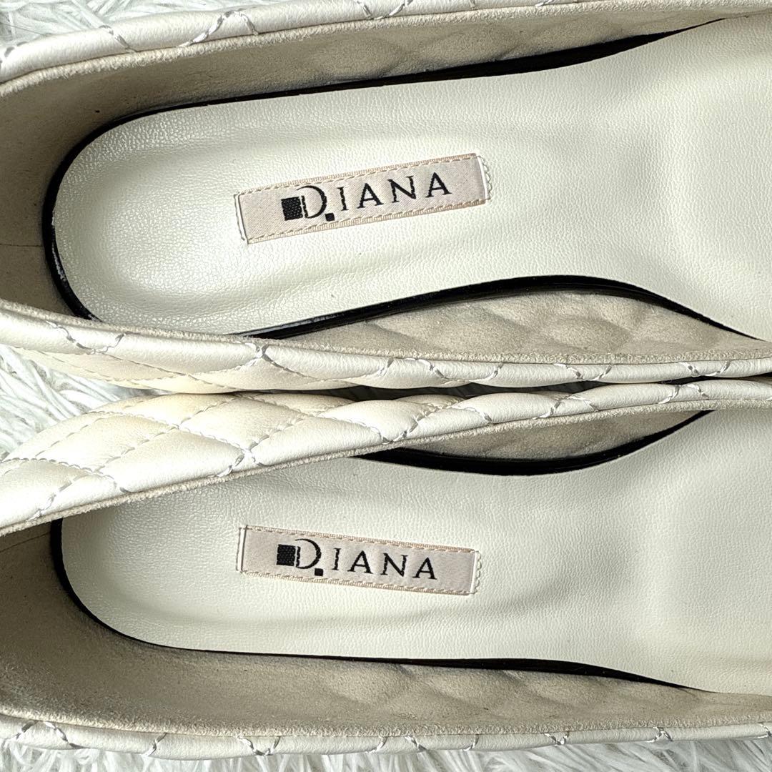 極美品✨ダイアナ キルティング ローヒールパンプス レザー エナメル 人気完売品