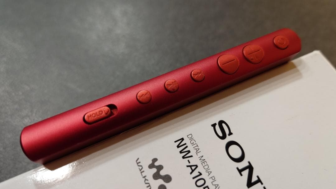 ＜中古美品・動作良好＞SONY NW-A105 レッド 16GB 本体