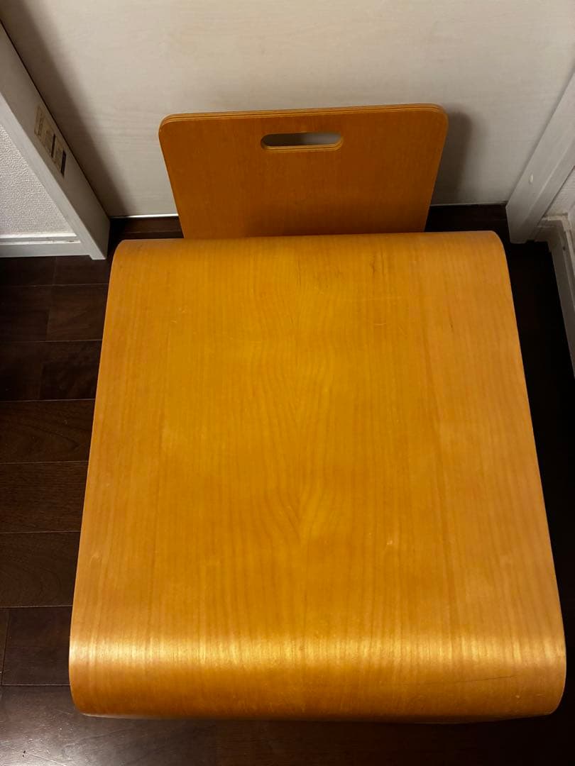 プライウッド、マガジンラック付きサイドテーブル、ミッドセンチュリー、北欧、モダン