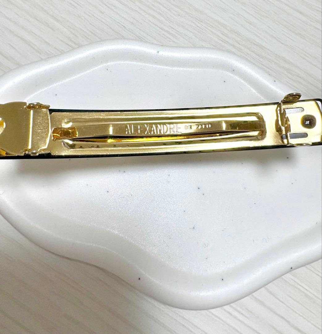 アレクサンドルドゥパリ パール バレッタ 8cm