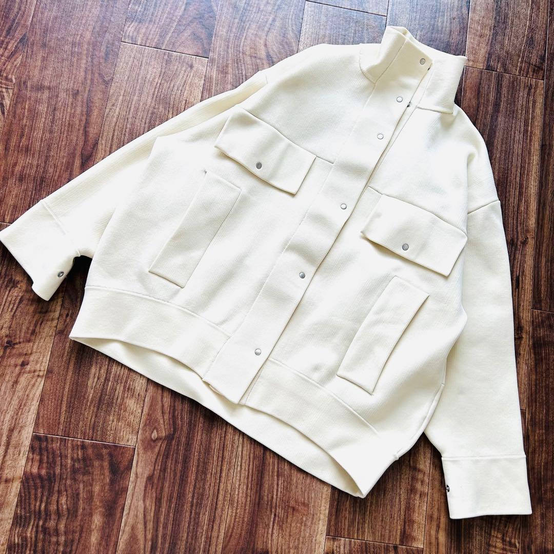 ADAM ET ROPÉ WEB限定スムースジャージブルゾン 春秋アウター